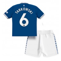 Fotballdrakt Barn Everton James Tarkowski #6 Hjemmedraktsett 2023-24 Kortermet (+ Korte bukser)